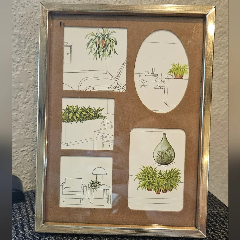 Vintage Brass Mid-century Modern Frame